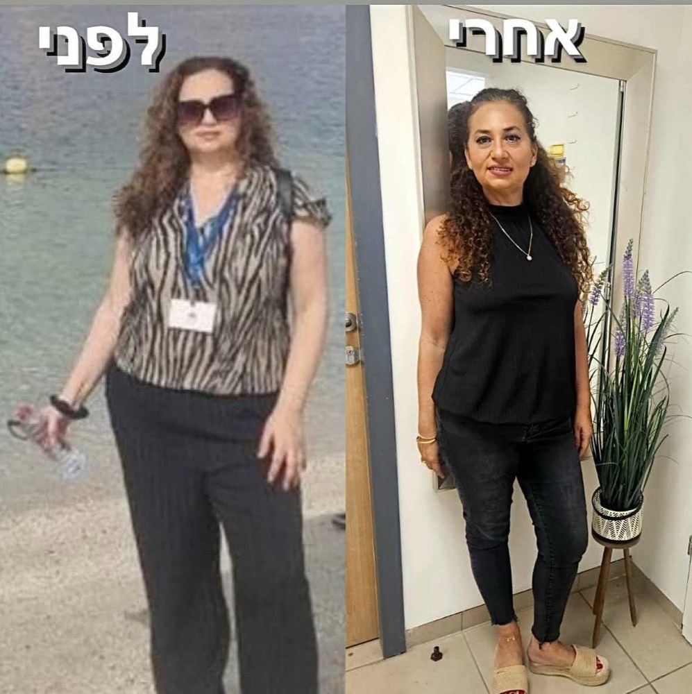 לפני ואחרי: ירידה של 12 קילוגרם וחיטוב הגוף